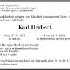 Herbert Karl 1918-2011 Todesanzeige